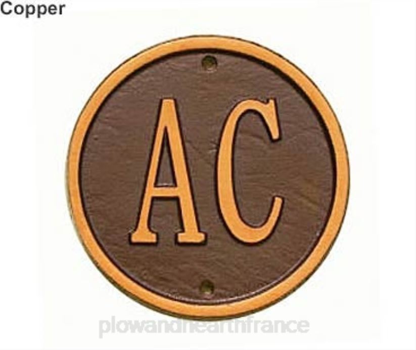 Plow & Hearth cour et jardin mears plaques murales et pelouses chantournées en fonte d'aluminium 0BNZ709