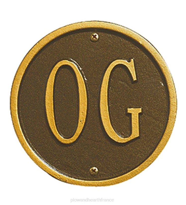 Plow & Hearth cour et jardin plaques d'adresse 0BNZ716