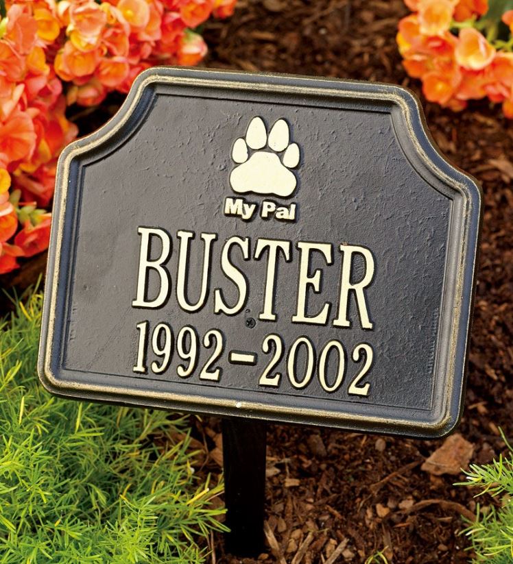 Plow & Hearth cour et jardin mémorial noir pour mon animal de compagnie - noir 0BNZ700