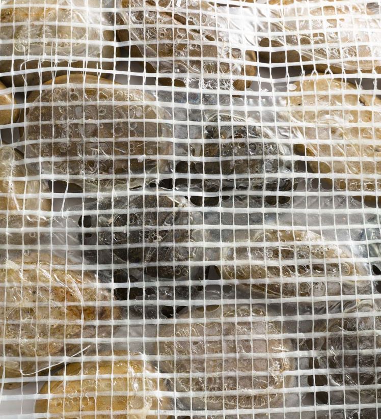 Plow & Hearth cour et jardin Tremplins en roche de rivière naturelle avec support en PVC flexible, ensemble de 3 0BNZ688