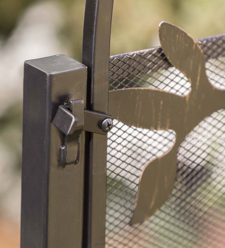 Plow & Hearth cour et jardin Portail de jardin autonome arqué en métal avec motif arbre de vie 0BNZ661