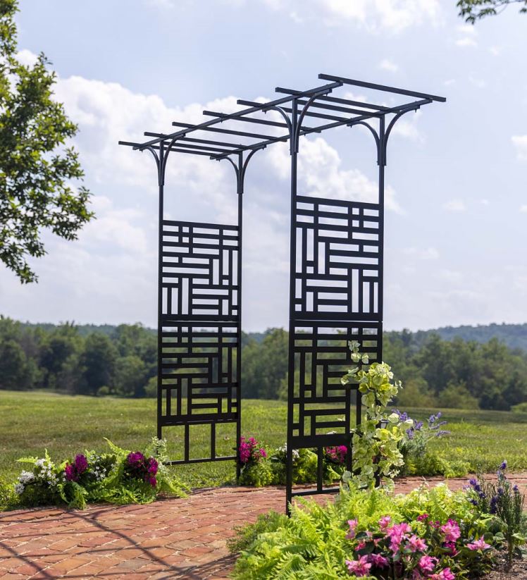 Plow & Hearth cour et jardin tonnelle de pagode géométrique 0BNZ664