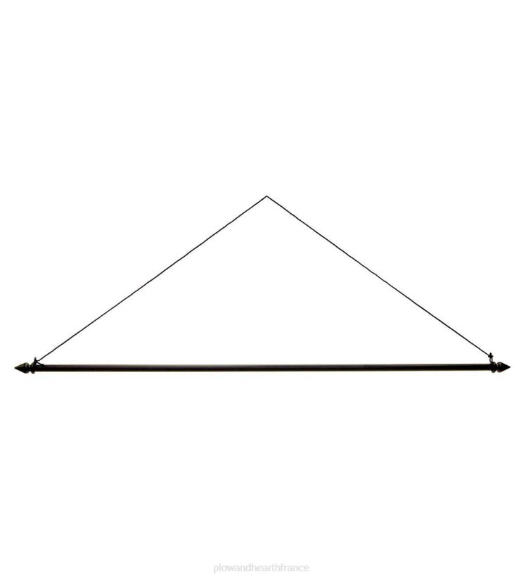 Plow & Hearth cour et jardin Cintre de drapeau de jardin avec cheville en métal 0BNZ640