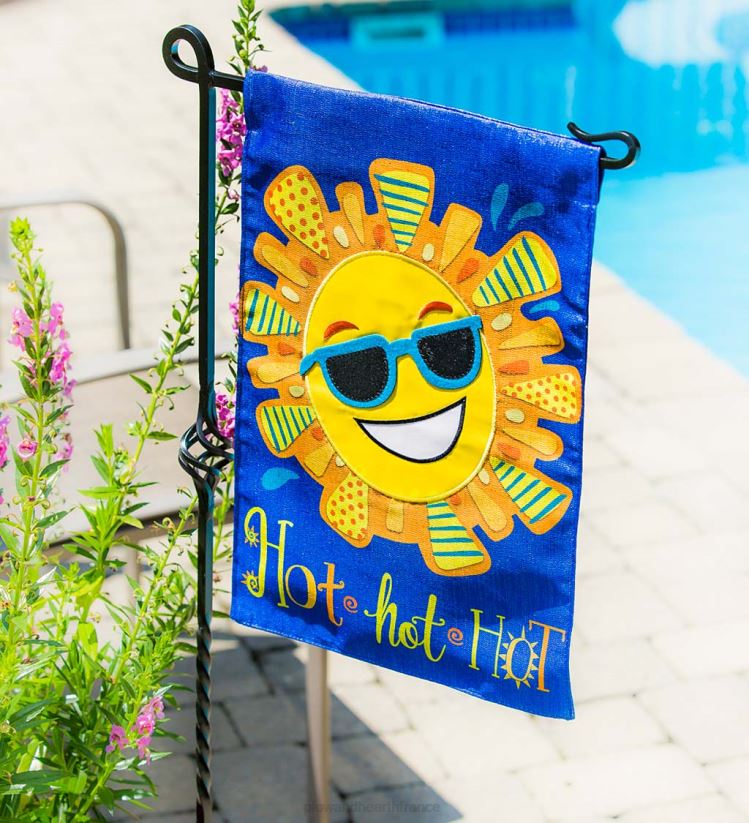 Plow & Hearth cour et jardin support de drapeau de jardin en acier moulé 0BNZ641