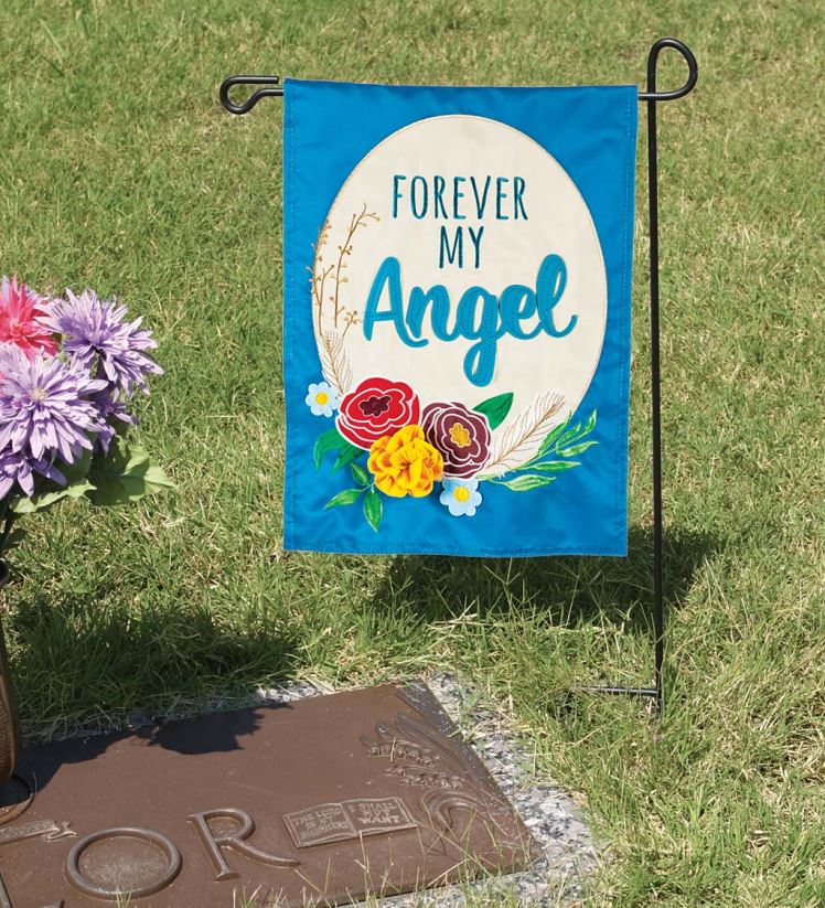 Plow & Hearth cour et jardin support de drapeau de jardin en métal de la taille d'un cimetière 0BNZ651