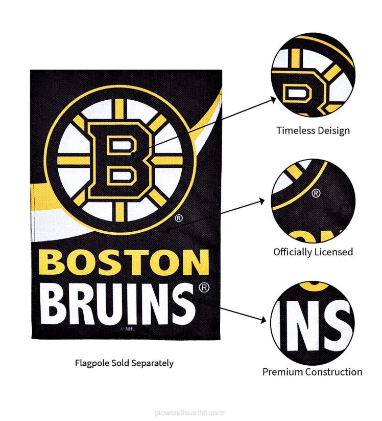 Plow & Hearth cour et jardin Drapeau de jardin en toile de jute de hockey de la LNH - Red Wings de Détroit 0BNZ613