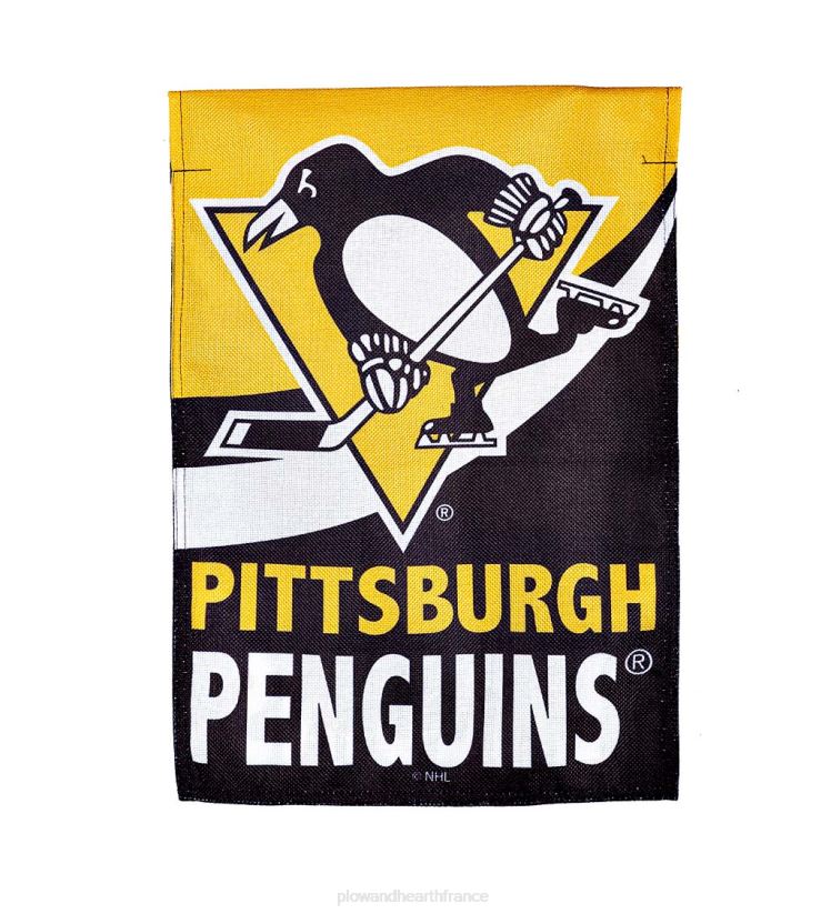 Plow & Hearth cour et jardin Drapeau de jardin en toile de jute de hockey de la LNH - Red Wings de Détroit 0BNZ613