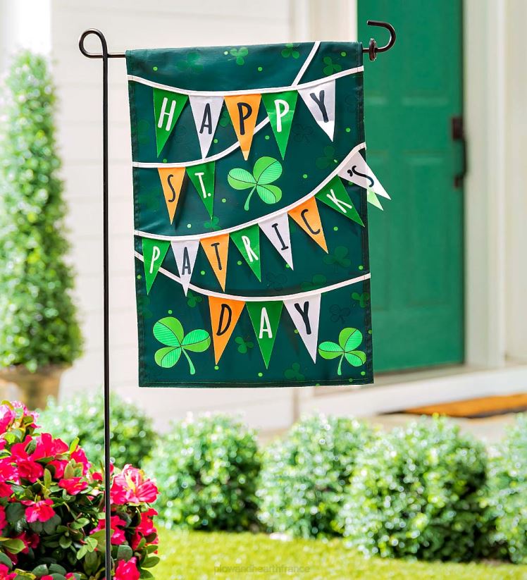 Plow & Hearth cour et jardin St. fête du riz bannière jardin applique drapeau 0BNZ571