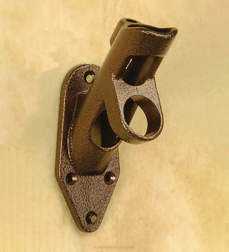 Plow & Hearth cour et jardin Support de drapeau de maison en aluminium à 2 positions, finition cuivre antique 0BNZ320