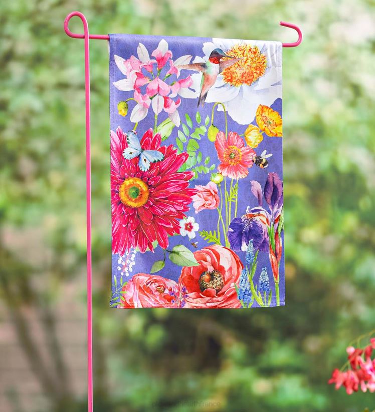 Plow & Hearth cour et jardin drapeau de jardin en daim de jardin anglais 0BNZ567