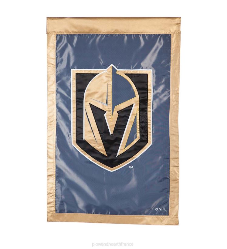 Plow & Hearth cour et jardin Drapeau appliqué de hockey de la LNH - Golden Knights de Las Vegas 0BNZ633