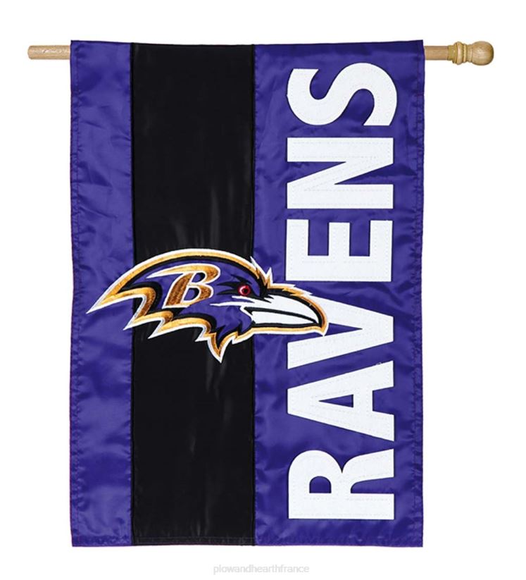 Plow & Hearth cour et jardin drapeau de maison d'applique de fierté de l'équipe nfl embelli double face - faucons d'atlanta 0BNZ635