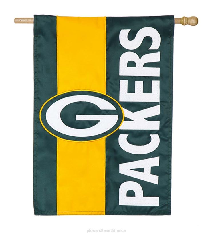 Plow & Hearth cour et jardin drapeau de maison d'applique de fierté de l'équipe nfl embelli double face - faucons d'atlanta 0BNZ635