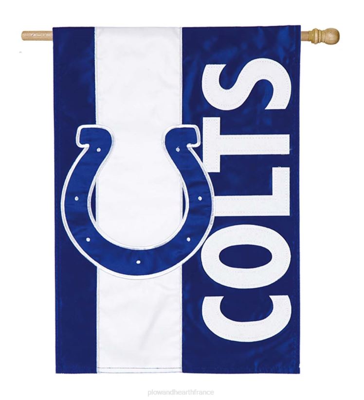 Plow & Hearth cour et jardin drapeau de maison d'applique de fierté de l'équipe nfl embelli double face - faucons d'atlanta 0BNZ635