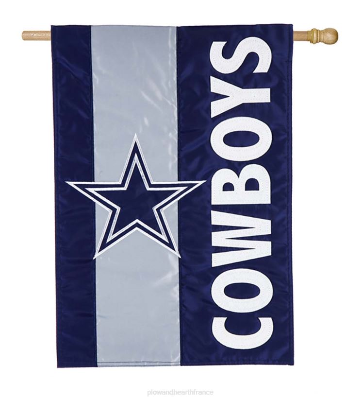 Plow & Hearth cour et jardin drapeau de maison d'applique de fierté de l'équipe nfl embelli double face - faucons d'atlanta 0BNZ635