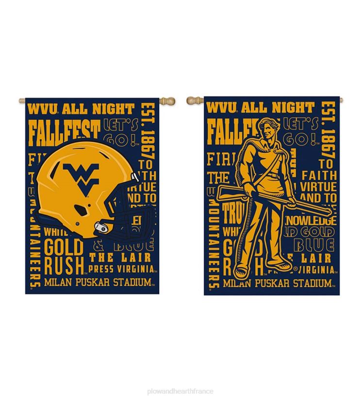 Plow & Hearth cour et jardin drapeau de maison en suède de fierté d'équipe d'université de règles de fan double face - univ d'oklahoma 0BNZ638