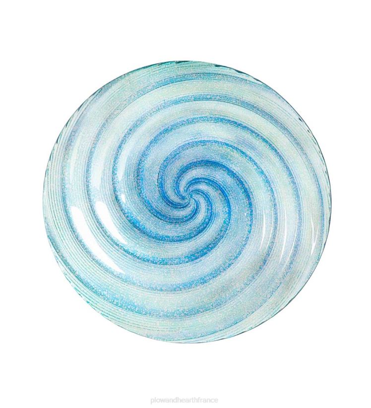 Plow & Hearth cour et jardin Bain d'oiseaux en verre avec support papillon découpé au laser 0BNZ854