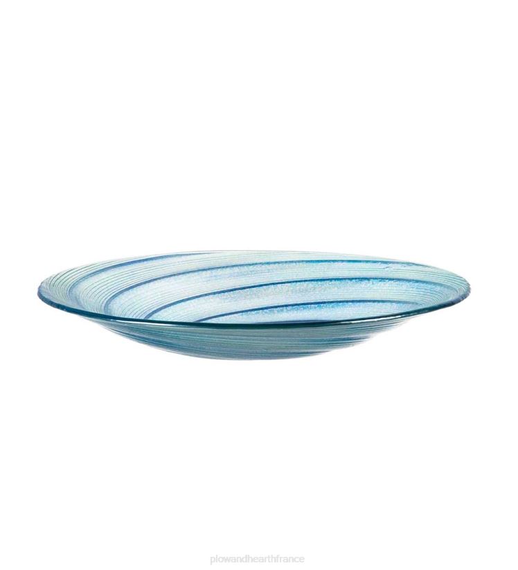 Plow & Hearth cour et jardin Bain d'oiseaux en verre avec support papillon découpé au laser 0BNZ854