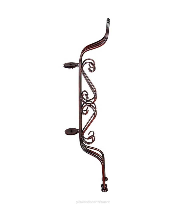 Plow & Hearth cour et jardin support de bain d'oiseaux à défilement sur trépied 0BNZ839