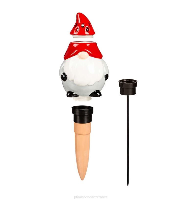 Plow & Hearth cour et jardin Piège à mouches des fruits et moucherons tout-en-un en céramique avec globe d'arrosage - champignon 0BNZ905