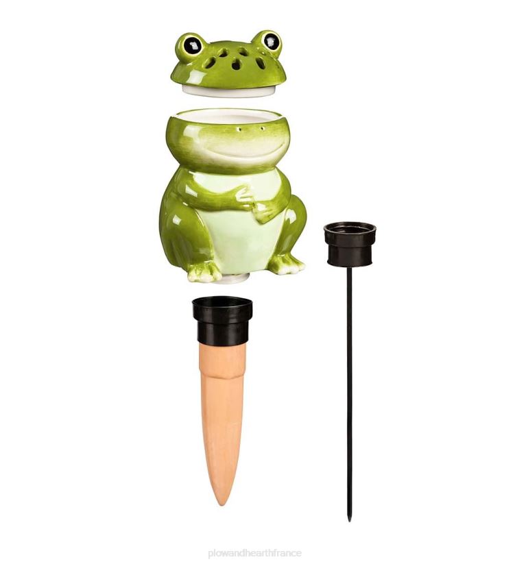 Plow & Hearth cour et jardin Piège à mouches des fruits et moucherons tout-en-un en céramique avec globe d'arrosage - champignon 0BNZ905