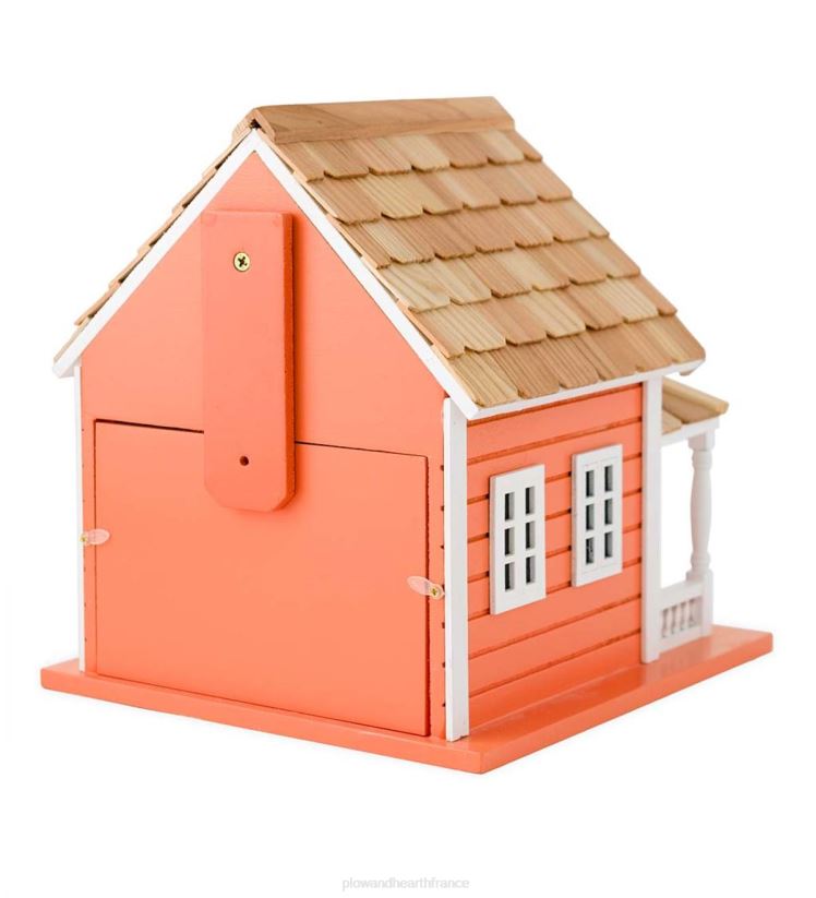 Plow & Hearth cour et jardin Ensemble nichoir en bois et poteaux sur pied daze d'automne 0BNZ880