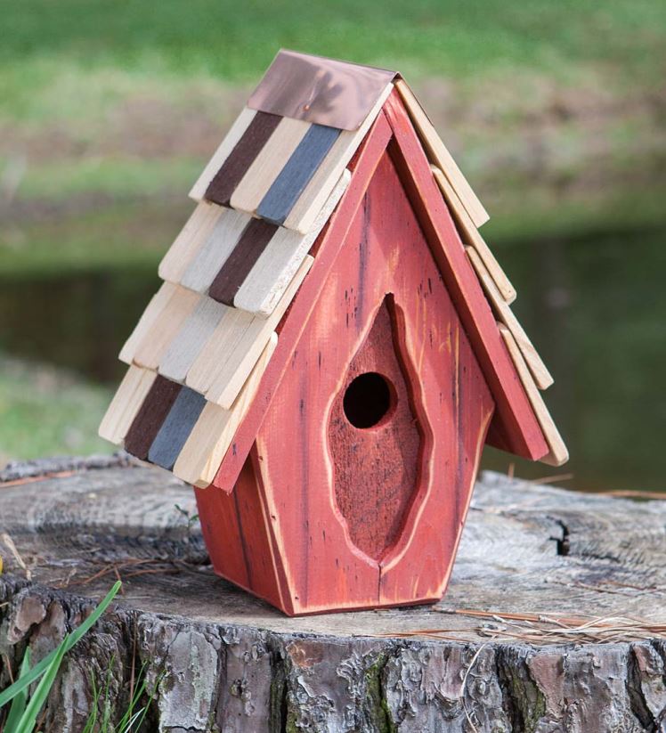 Plow & Hearth cour et jardin nichoir troglodyte vintage - bleu 0BNZ868