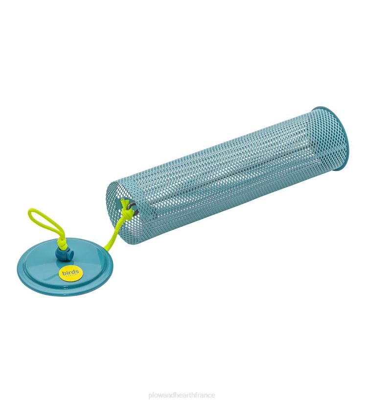 Plow & Hearth cour et jardin Mangeoire à pinsons en tube à maille magnétique - bleu 0BNZ800