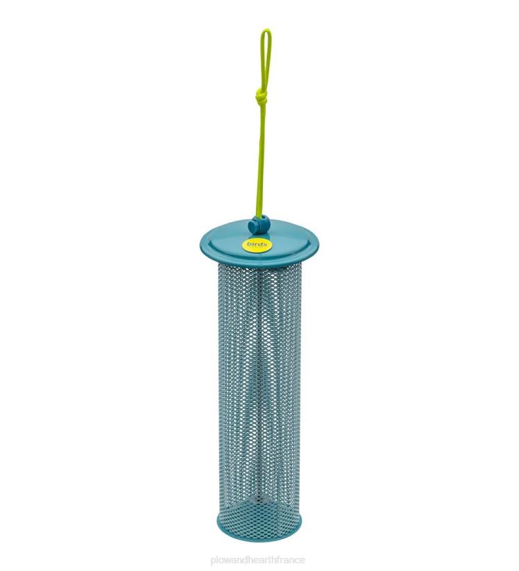Plow & Hearth cour et jardin Mangeoire à pinsons en tube à maille magnétique - bleu 0BNZ800