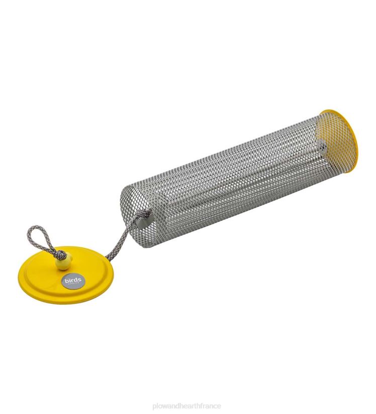 Plow & Hearth cour et jardin Mangeoire à pinsons en tube à maille magnétique - bleu 0BNZ800