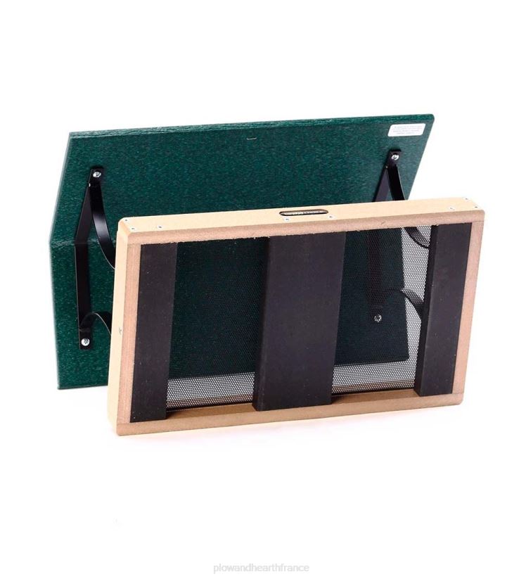 Plow & Hearth cour et jardin grande mangeoire à oiseaux en bois de poly 0BNZ770