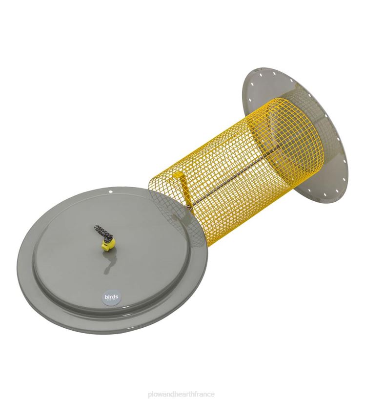 Plow & Hearth cour et jardin grande mangeoire à oiseaux en métal pour graines de tournesol - bleu 0BNZ777