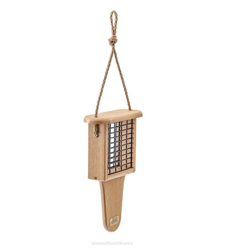 Plow & Hearth cour et jardin mangeoire à suif à gâteau unique en polybois recyclé 0BNZ816