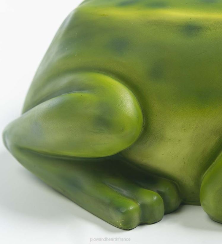 Plow & Hearth cour et jardin Jardinière triplée de grenouilles intérieure/extérieure pour fleurs ou herbes 0BNZ960