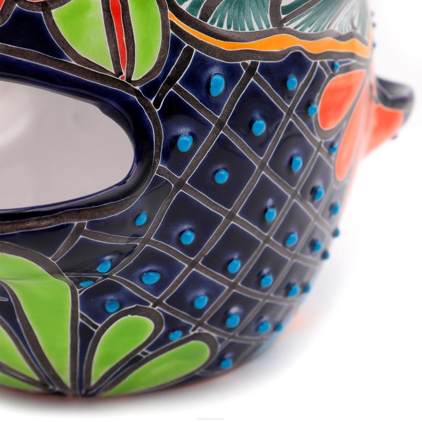 Plow & Hearth cour et jardin grand pot de fraises talavera bleu royal 0BNZ939