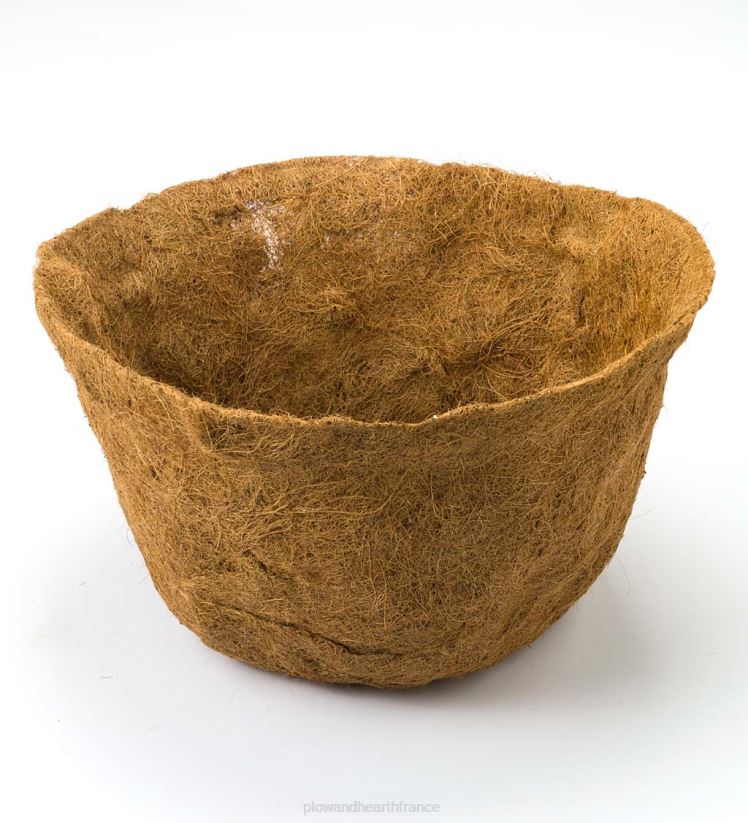 Plow & Hearth cour et jardin jardinière en métal sur pieds avec doublure en coco 0BNZ914