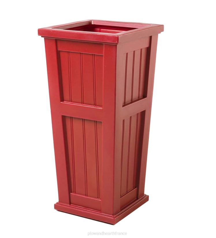 Plow & Hearth cour et jardin jardinière haute à arrosage automatique Lexington - blanc 0BNZ908