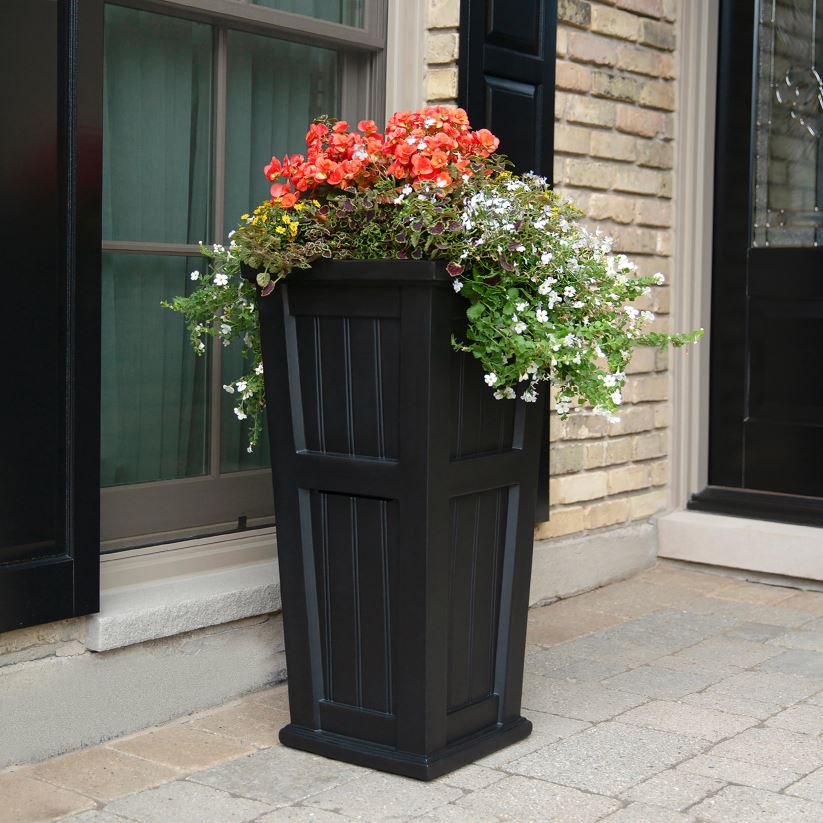 Plow & Hearth cour et jardin jardinière haute à arrosage automatique Lexington - blanc 0BNZ908