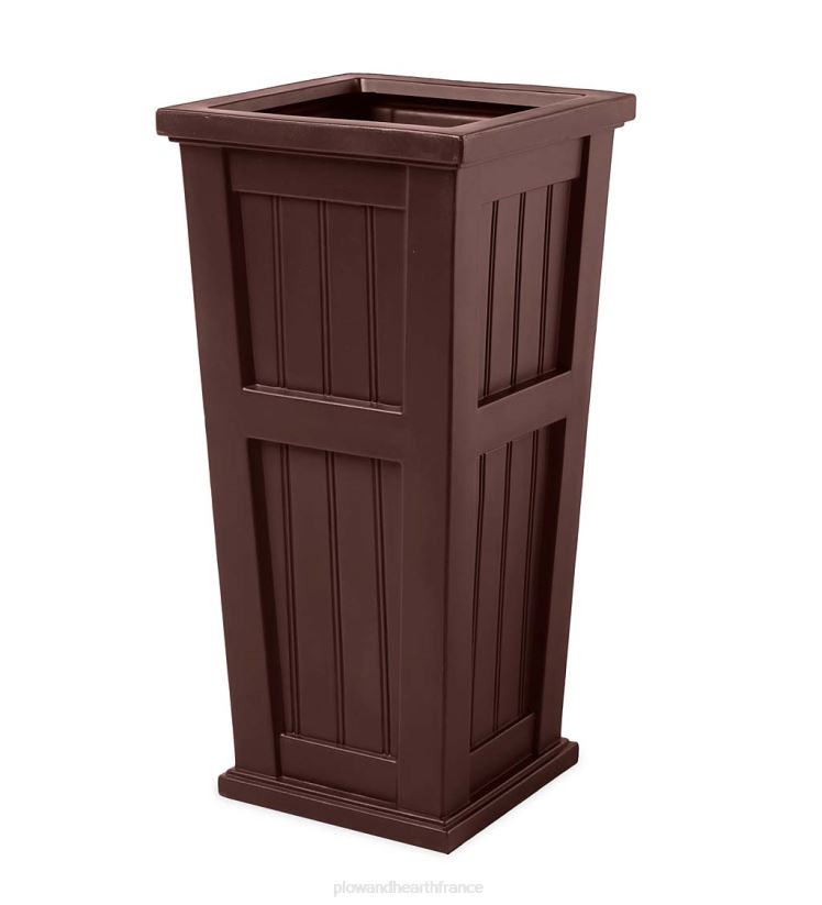 Plow & Hearth cour et jardin jardinière haute à arrosage automatique Lexington - blanc 0BNZ908