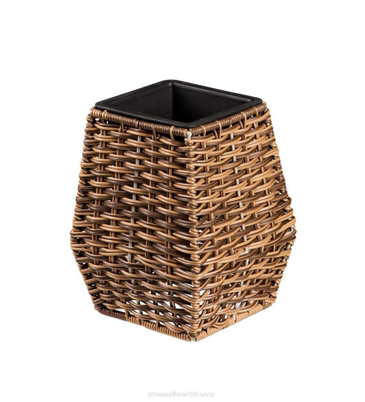 Plow & Hearth cour et jardin jardinières en osier côtières intérieures/extérieures, ensemble de 3 0BNZ969