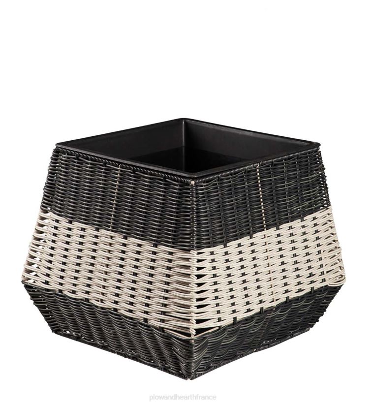Plow & Hearth cour et jardin jardinières en osier intérieur/extérieur, ensemble de 3 0BNZ981