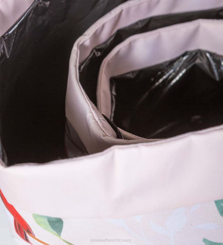 Plow & Hearth cour et jardin jardinières en toile doublée avec motifs d'oiseaux, ensemble de 3 - cardinal rouge 0BNZ947