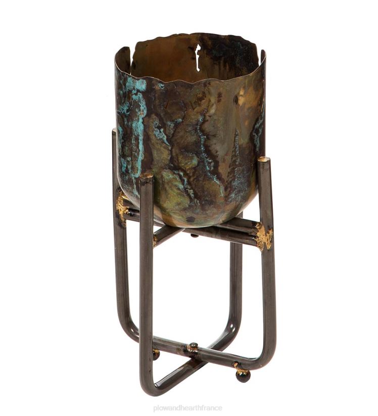 Plow & Hearth cour et jardin jardinières surélevées en métal vieilli, ensemble de 3 0BNZ924