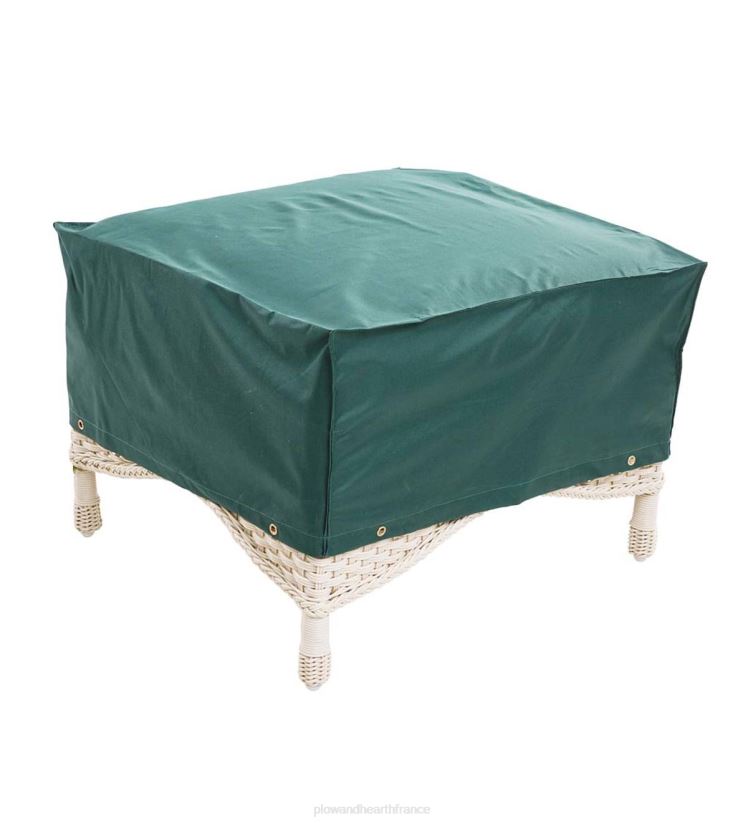 Plow & Hearth cour et jardin Housse toutes saisons pour mobilier d'extérieur classique pour pouf - vert 0BNZ1051