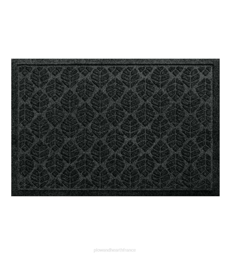 Plow & Hearth cour et jardin Paillasson à feuilles lavable en machine Waterhog - charbon 0BNZ1020