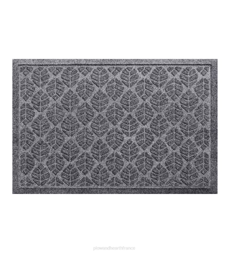 Plow & Hearth cour et jardin Paillasson à feuilles lavable en machine Waterhog - charbon 0BNZ1020