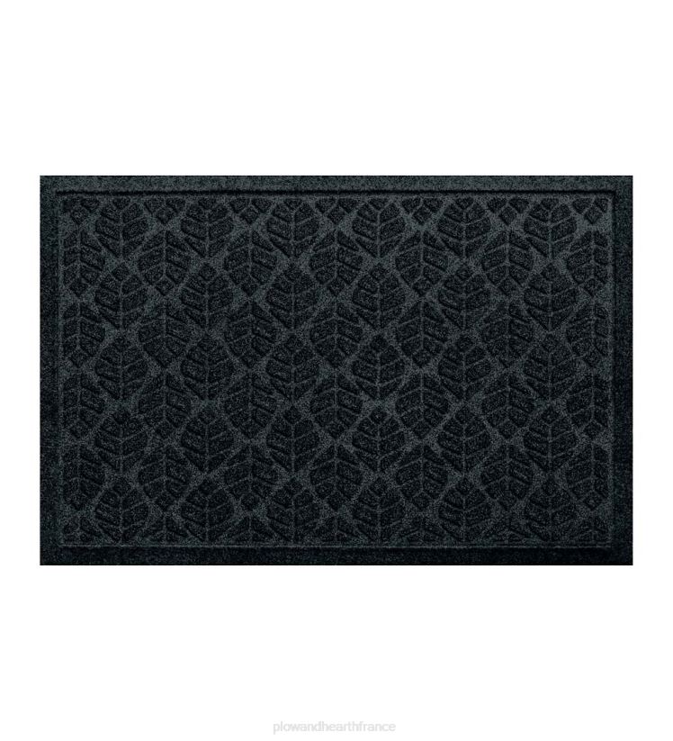 Plow & Hearth cour et jardin Paillasson à feuilles lavable en machine Waterhog - charbon 0BNZ1020