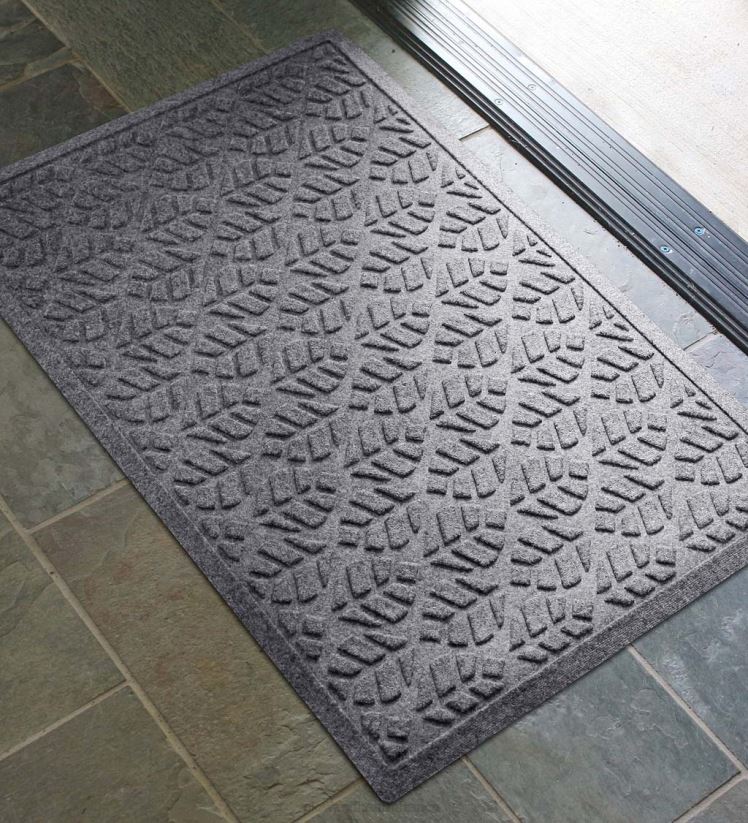 Plow & Hearth cour et jardin Paillasson à feuilles lavable en machine Waterhog - charbon 0BNZ1020