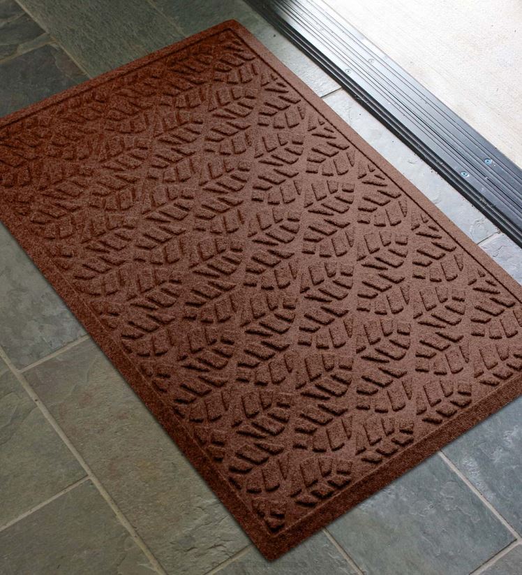 Plow & Hearth cour et jardin Paillasson à feuilles lavable en machine Waterhog - charbon 0BNZ1020