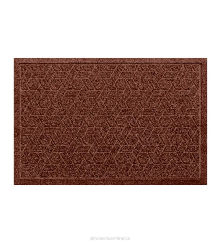 Plow & Hearth cour et jardin Paillasson tissé en canne lavable en machine Waterhog - granite 0BNZ1064